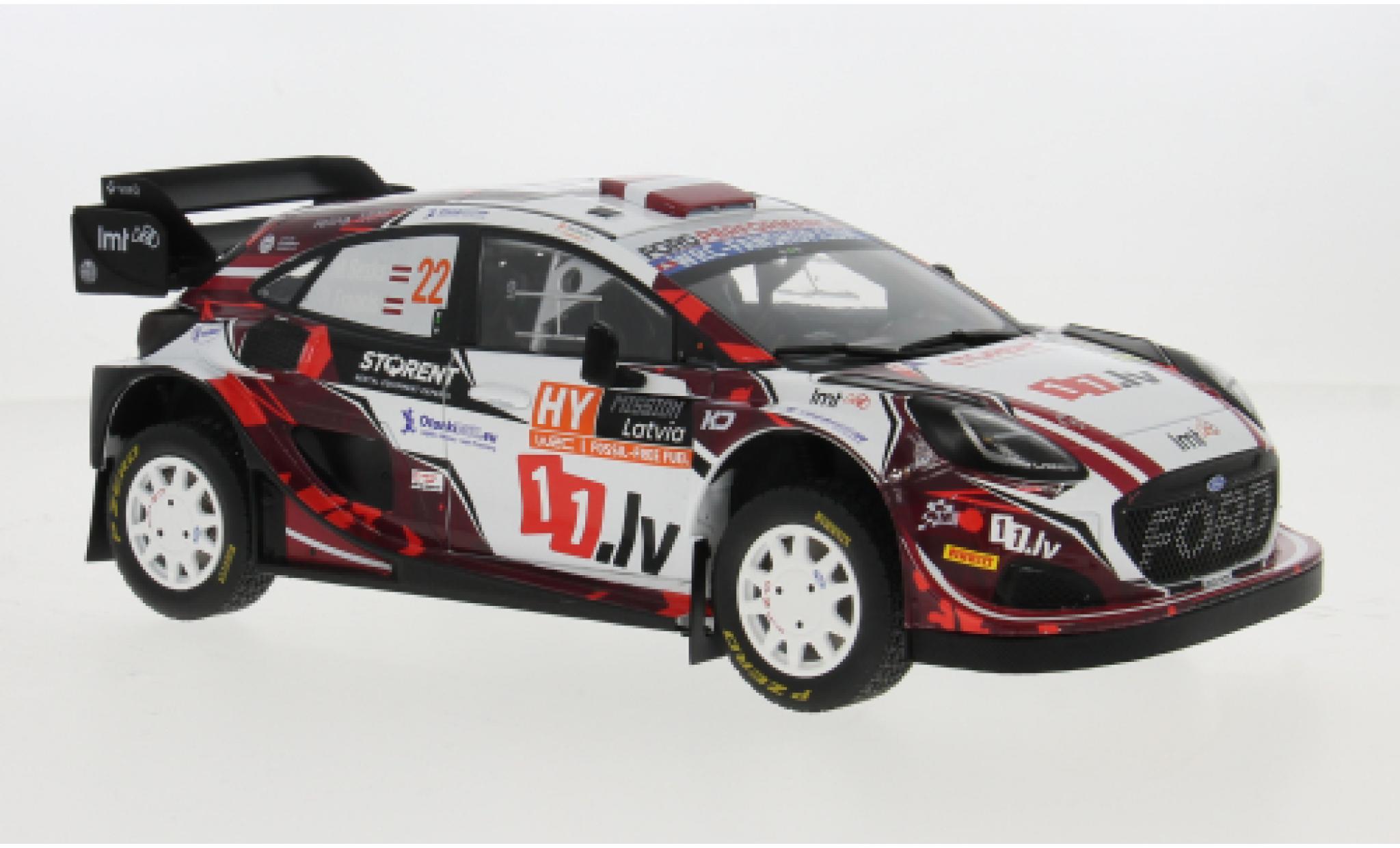 Ford Puma 1/18 Solido Rally 1 Hyprid #22 1:18 modellautos