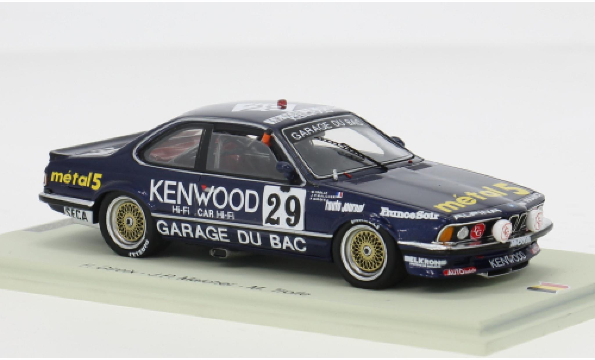 Bmw 635 1/43 Spark CSi 24h Spa 1986 #29 1:43 modellautos