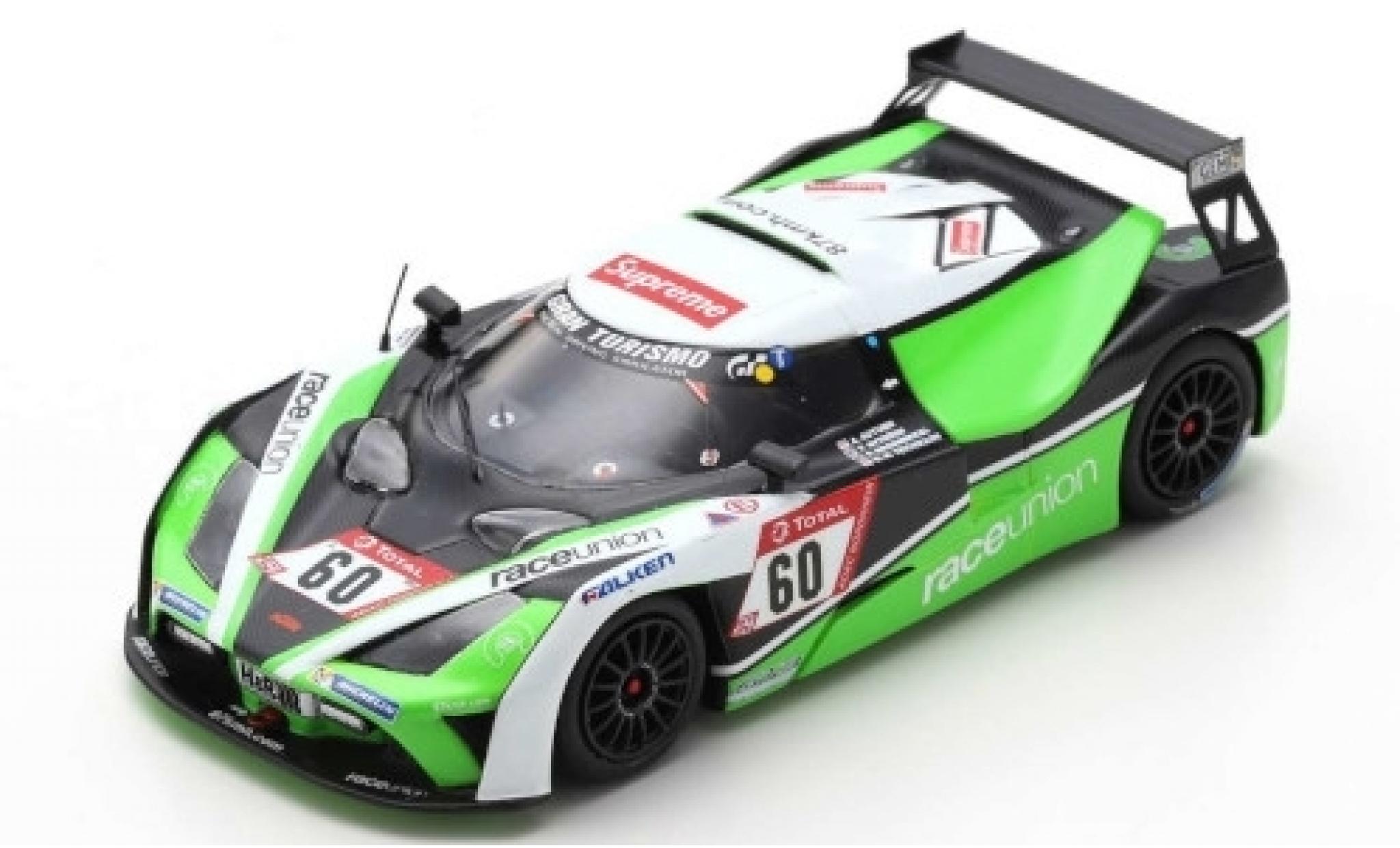 Aston Martin V8 Vantage GT4 1/43 Spark KTM X-Bow GT4 No.60 RaceUnion 24h Nürburgring 2019 S.Brodmerkel/T.Nytröen/K.Teichmann Modellautos Aston Martin V8 Vantage GT4 1/43 Spark KTM X-Bow GT4 No.60 RaceUnion 24h Nürburgring 2019 S.Brodmerkel/T.Nytröen/K.Teichmann modellautos