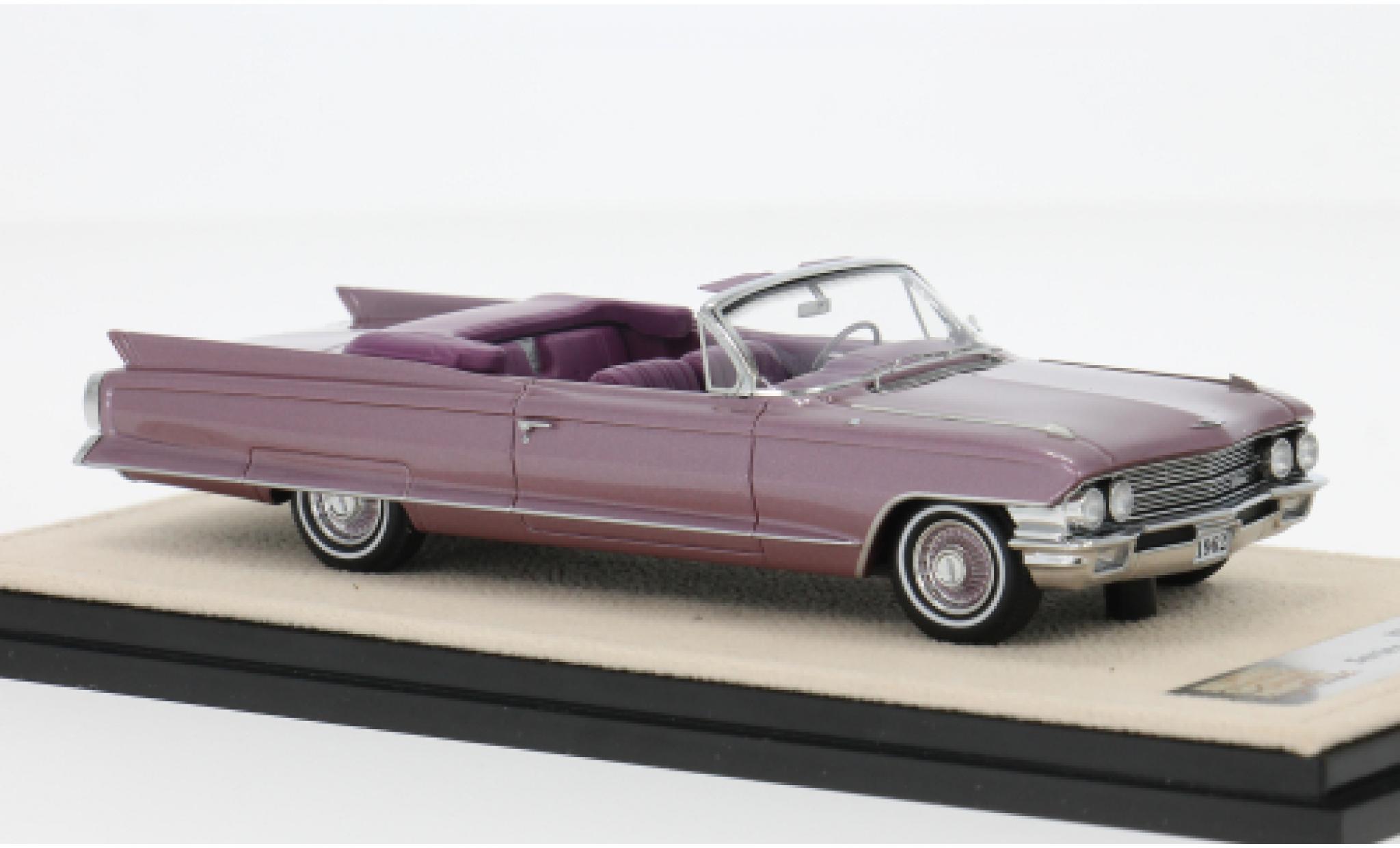 Cadillac Series 62 Stamp Models Cabriolet pink 1962 1:43 modellautos