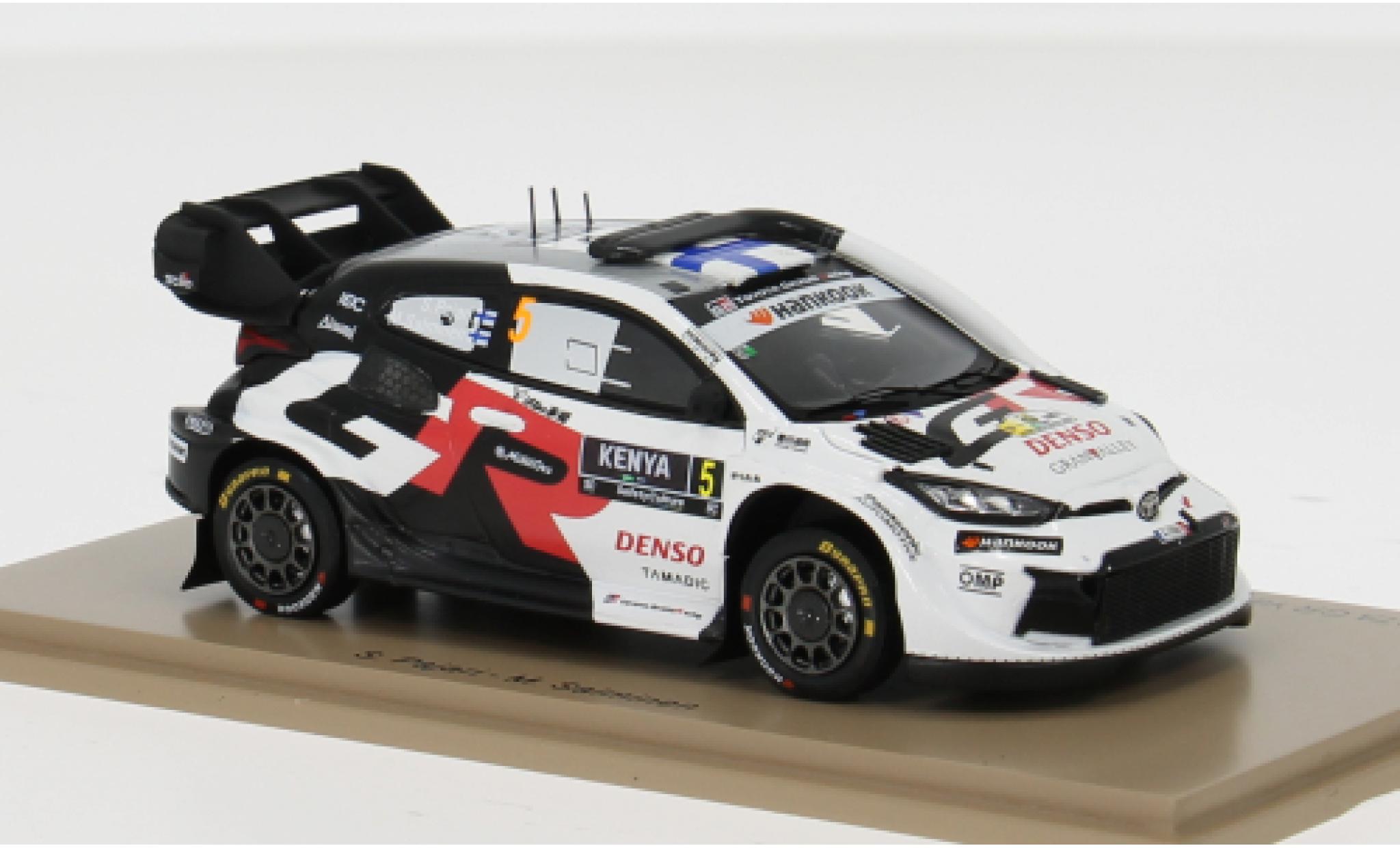 Toyota Yaris 1/43 Spark GR Rally 1 Rallye Safari 2025 #5 S.Pajari/M.Salminen 1:43 modellautos