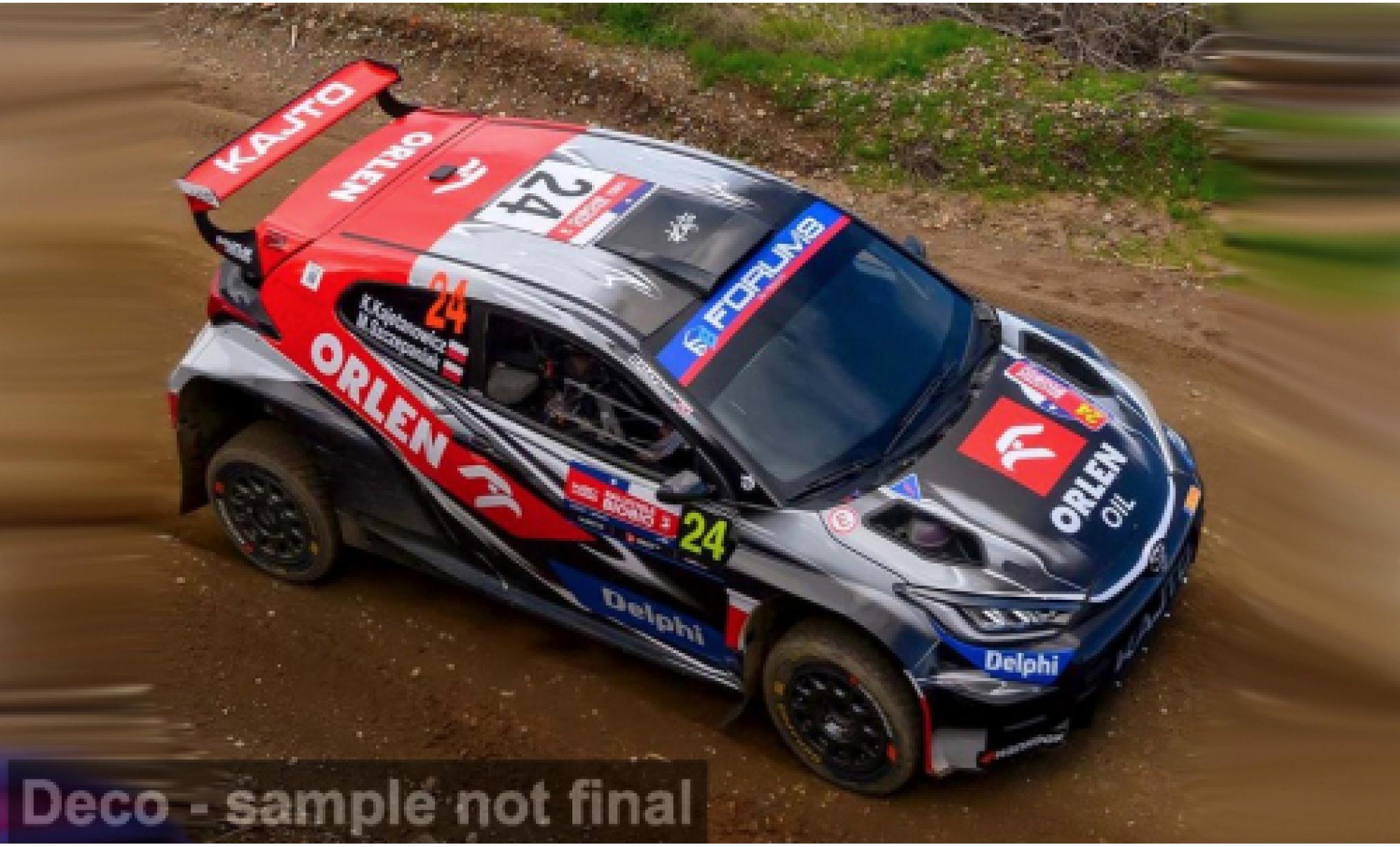Toyota Yaris 1/43 IXO GR Rally 2 Rallye Chile 2025 #24 K.Kajetanowicz/M.Szczepaniak 1:43 modellautos