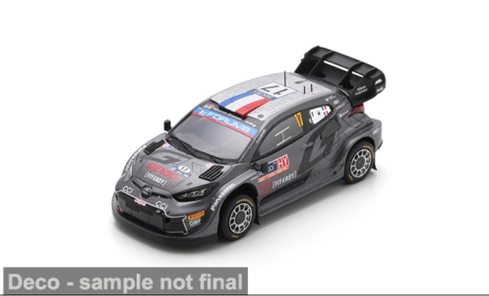 Toyota Yaris 1/43 Spark GR Rally1 Hybrid Rally Finnland 2024 #17 S.Ogier/V.Landais 1:43 modellautos