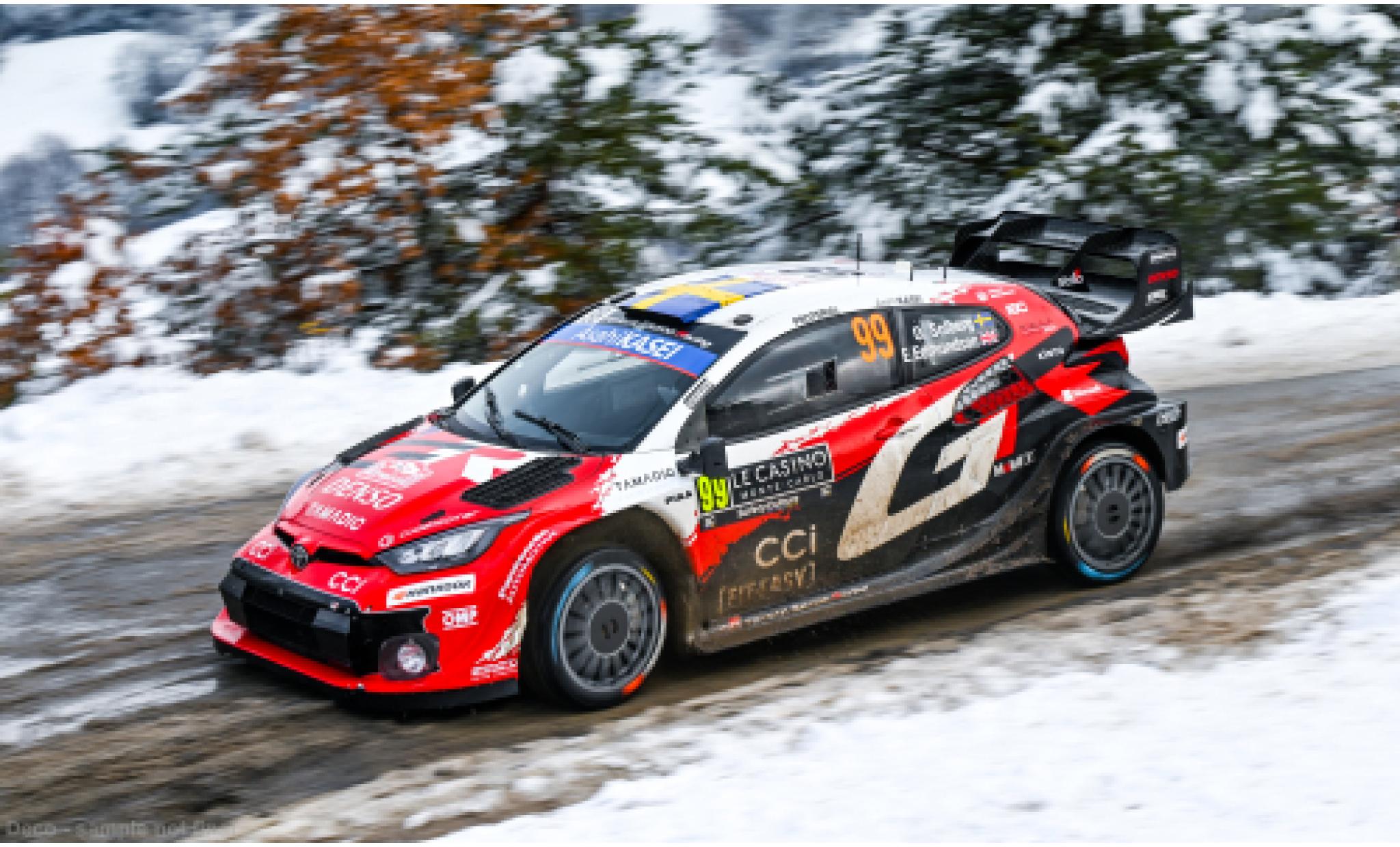 Toyota Yaris 1/18 IXO GR Rally1 Rallye Monte Carlo 2026 #99 O.Solberg/E.Edmondson 1:18 modellautos