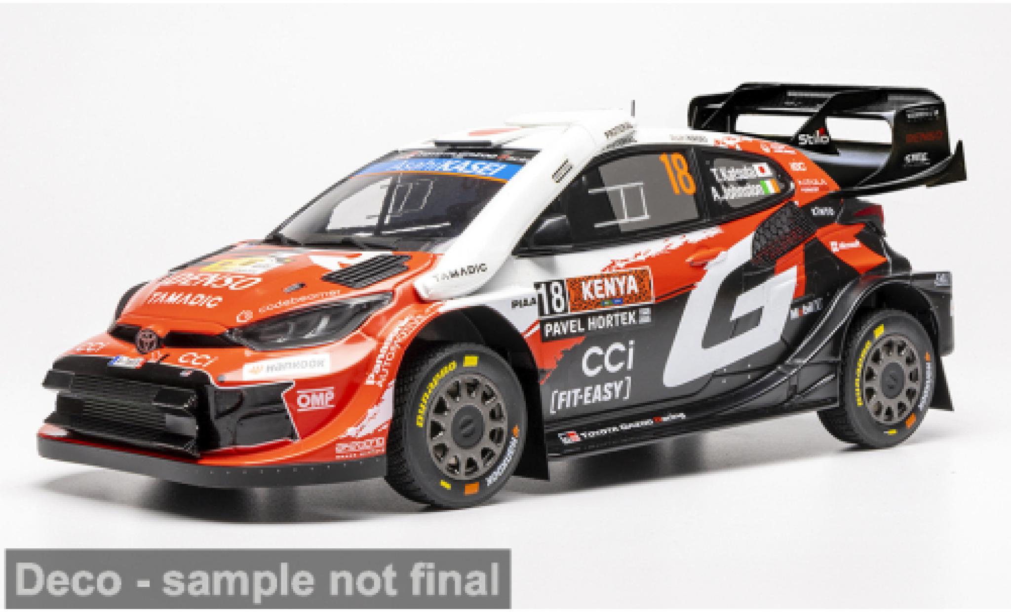Toyota Yaris 1/18 IXO GR Rally1 WRC Safari Rallye Kenia 2026 Gazoo Racing #18 T.Katsuta/A.Johnston 1:18 modellautos
