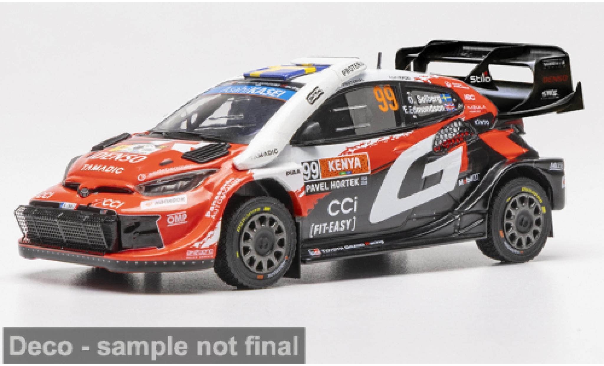 Toyota Yaris 1/43 IXO GR Rally1 WRC Safari Rallye Kenia 2026 Gazoo Racing #99 O.Solberg/E.Edmondson 1:43 modellautos
