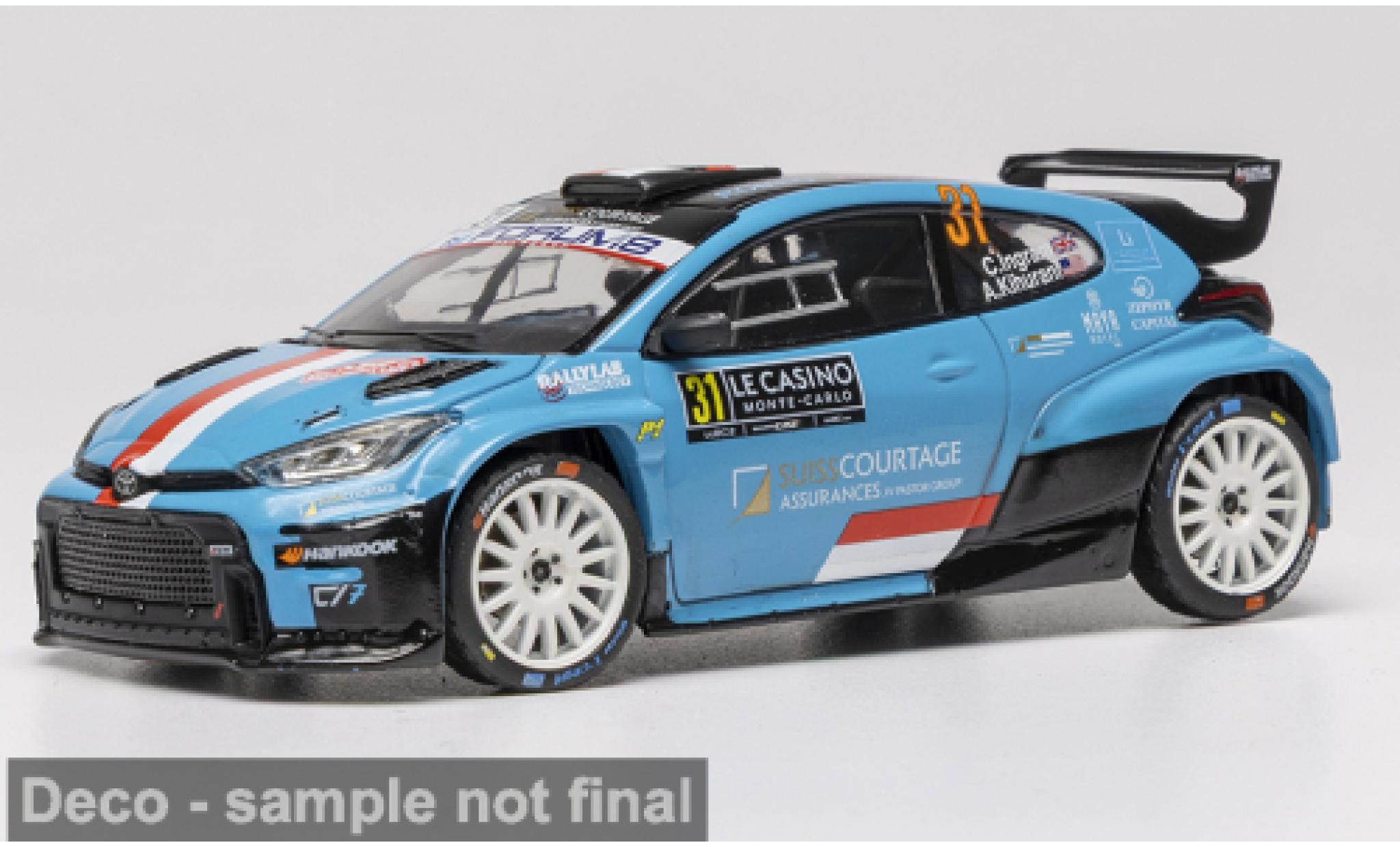 Toyota Yaris 1/43 IXO GR Rally2 Rallye Monte Carlo 2026 #31 C.Ingram/A.Kihurani 1:43 modellautos