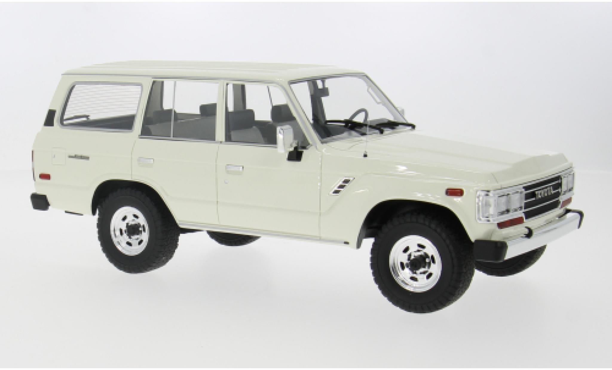 Toyota Land Cruiser 1/18 Lucky Step Models (J60) weiss 1987 1:18 modellautos