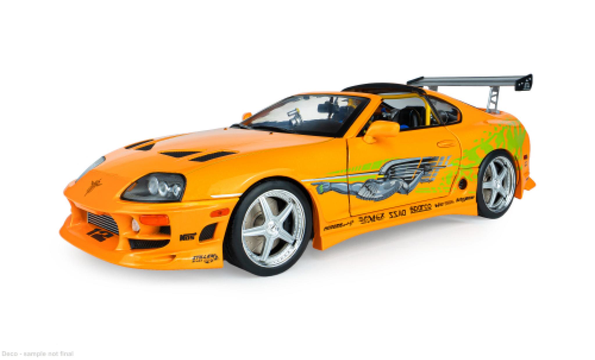 Toyota Supra 1/18 Solido MK4 (A80) orange/gr&Atilde;&frac14;n 2001 Fast &amp; Furious 1:18 modellautos