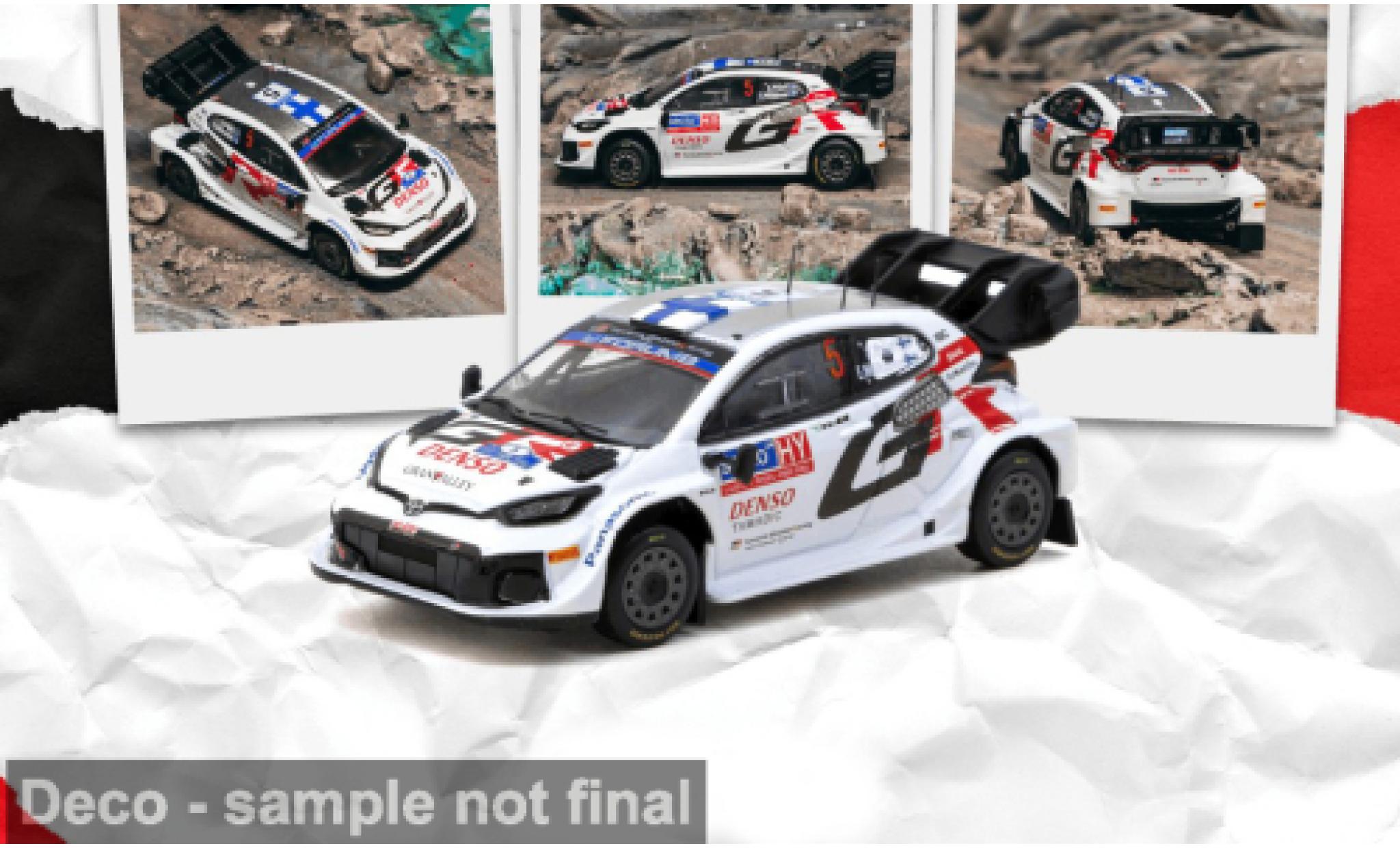 Toyota Yaris 1/64 Tarmac Works Rally1 Hybrid weiss WRC Rally Finland 2024 #5 S.Pajari 1:64 modellautos