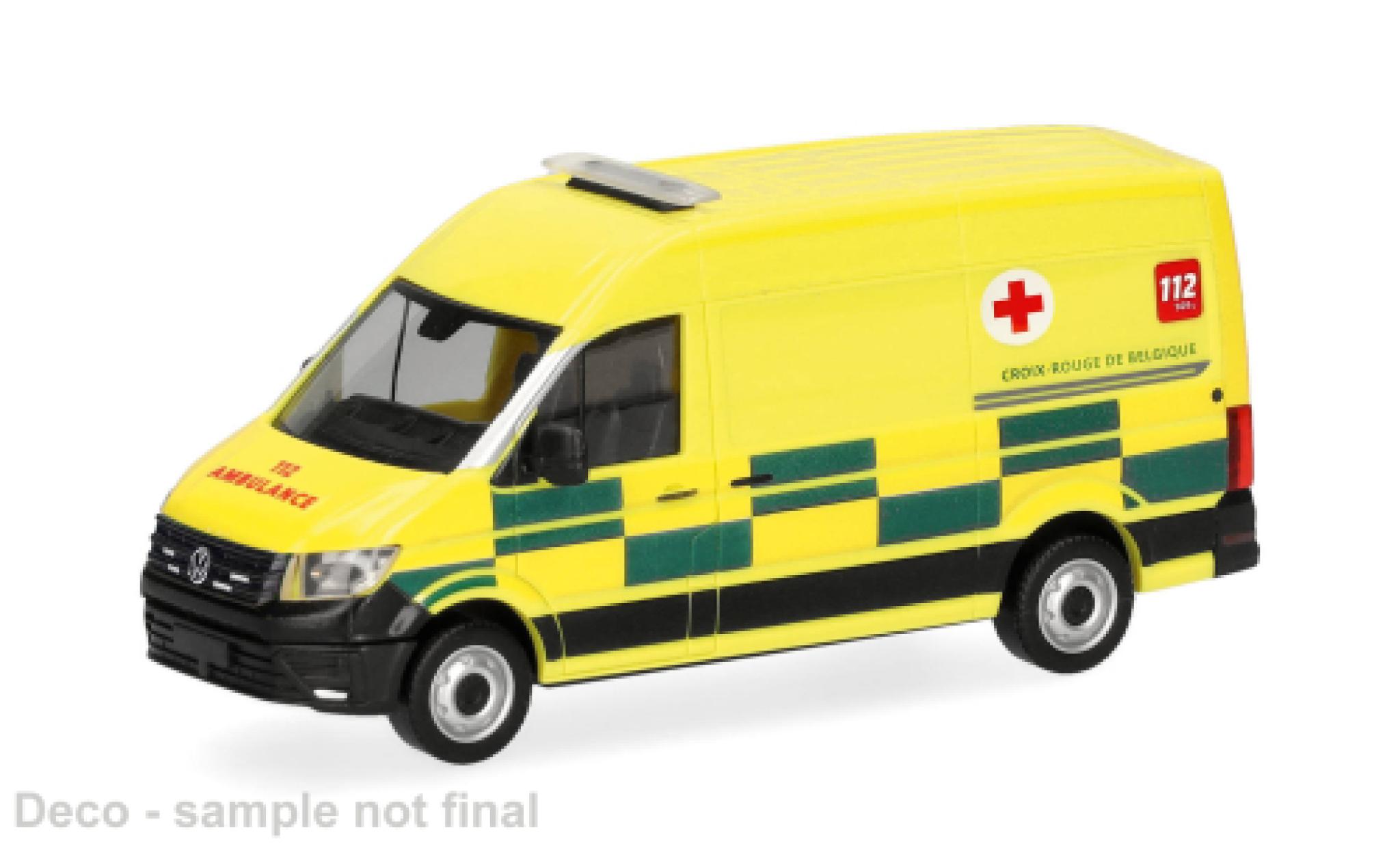 Volkswagen Crafter 1/87 Herpa Kasten HD Ambulance Croix Rouge (BE) 1:87 modellautos