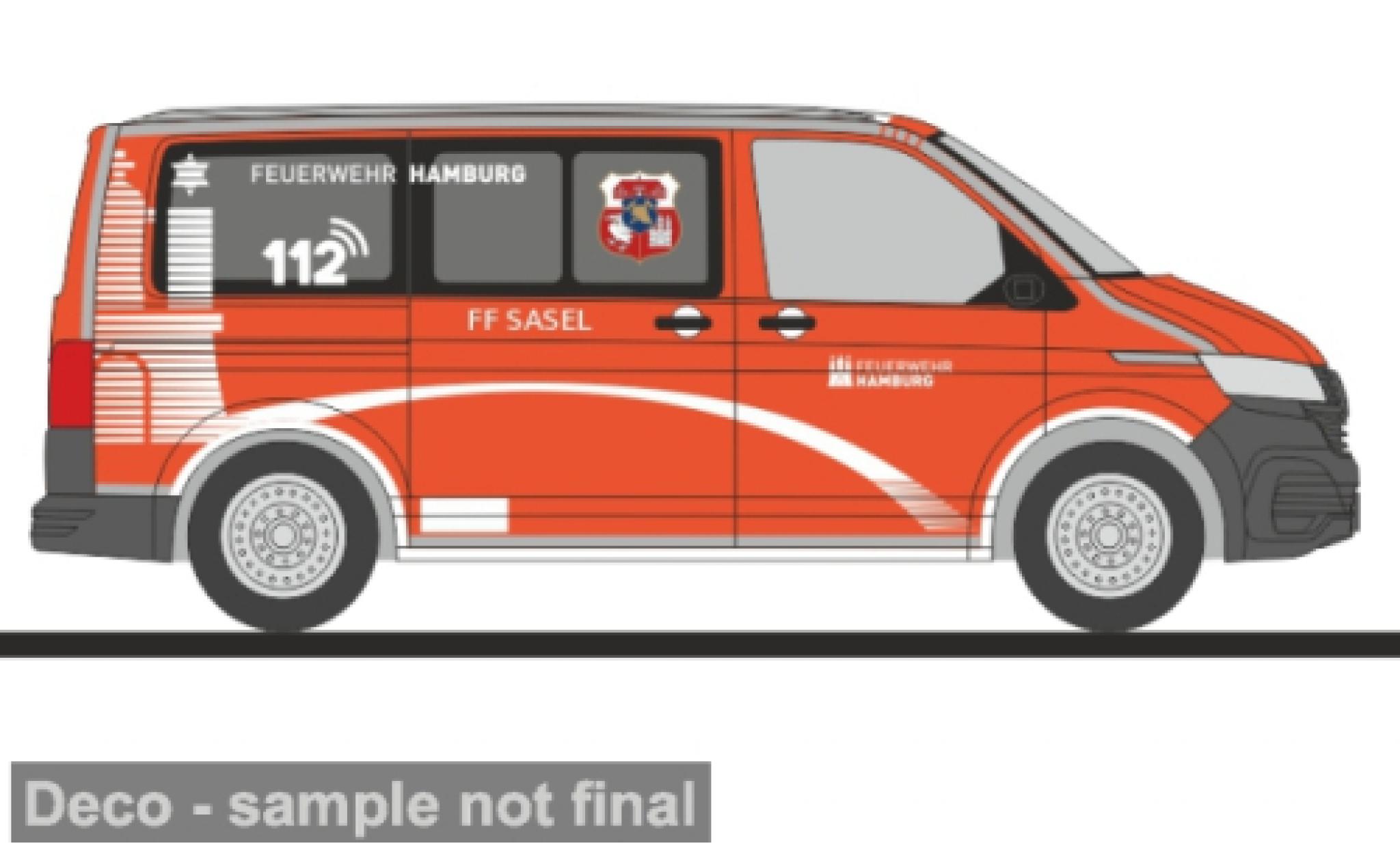 Volkswagen T6 1/87 Rietze .1 FW Hamburg - Sasel 1:87 modellautos