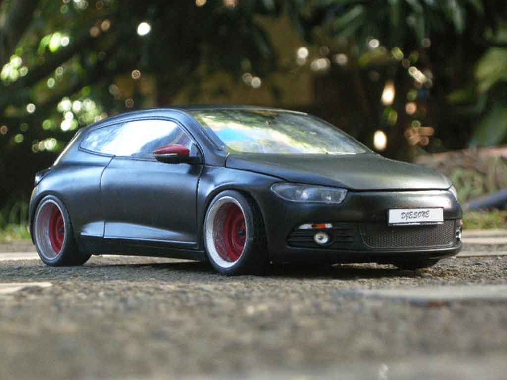 Volkswagen Scirocco 1/18 Norev 3 r schwarz german look tuning modellautos