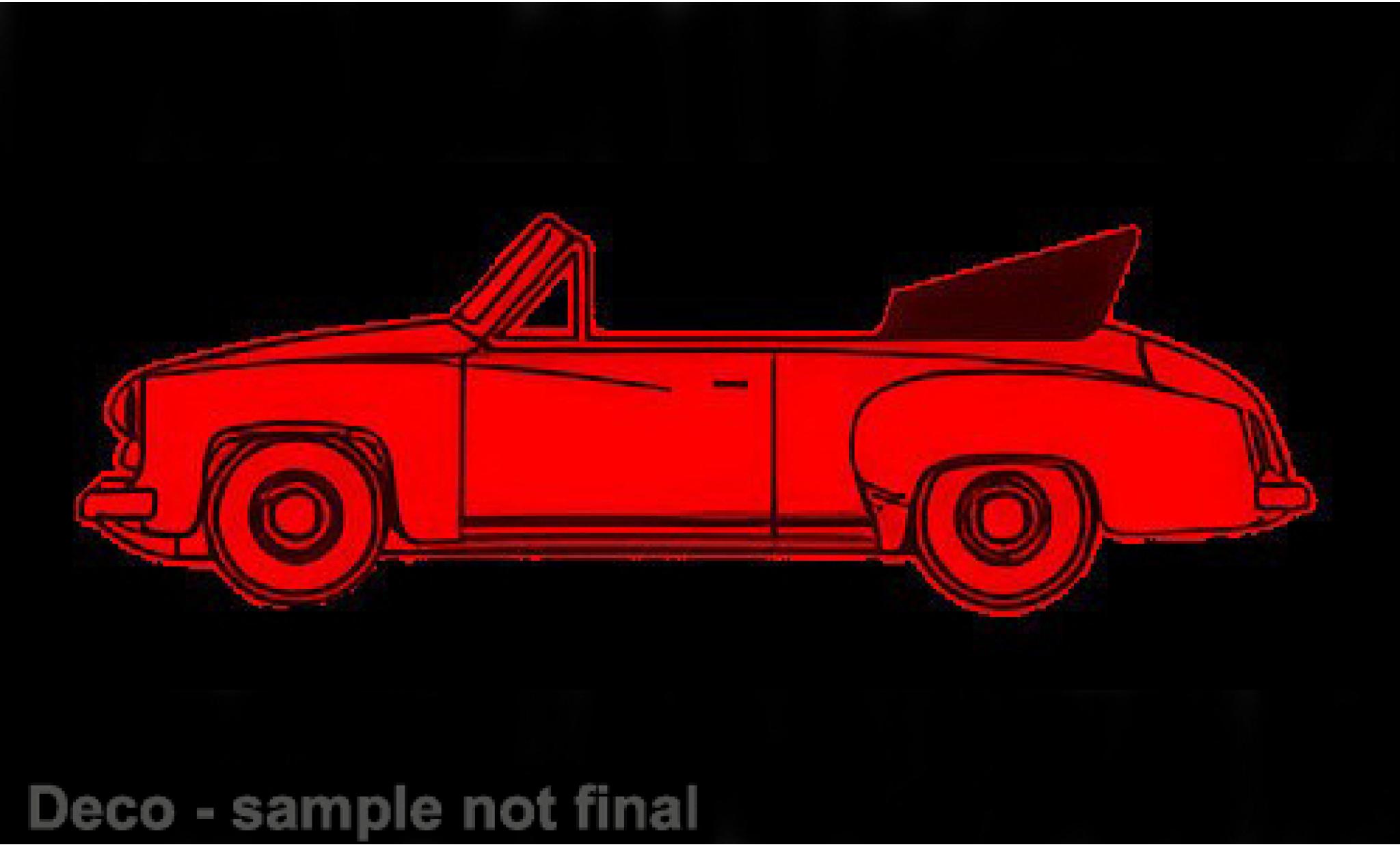 Wartburg 311 1/87 Brekina Cabriolet rot 1959 1:87 modellautos