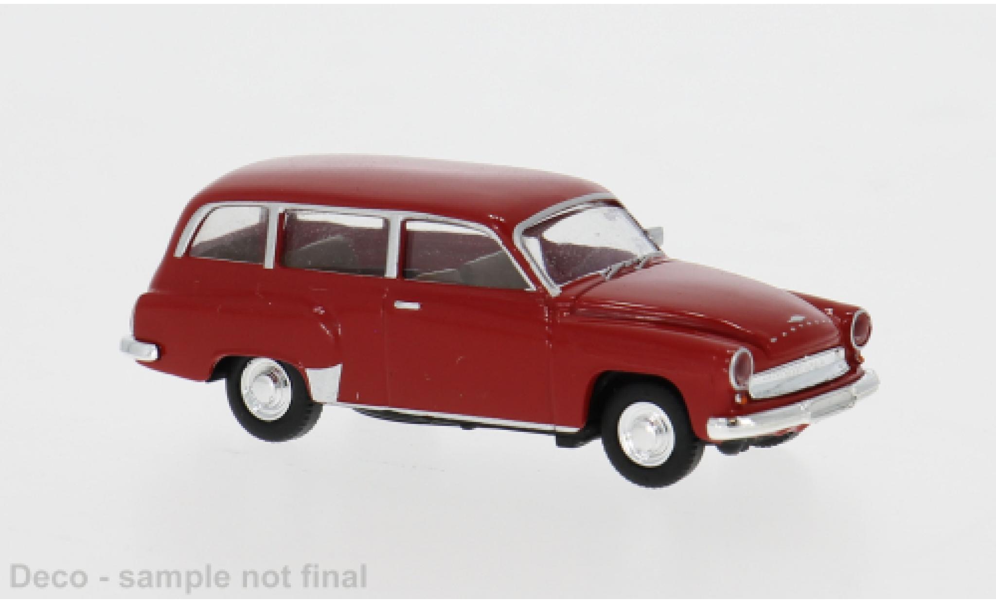 Wartburg 311 1/87 Brekina Kombi rot 1959 1:87 modellautos