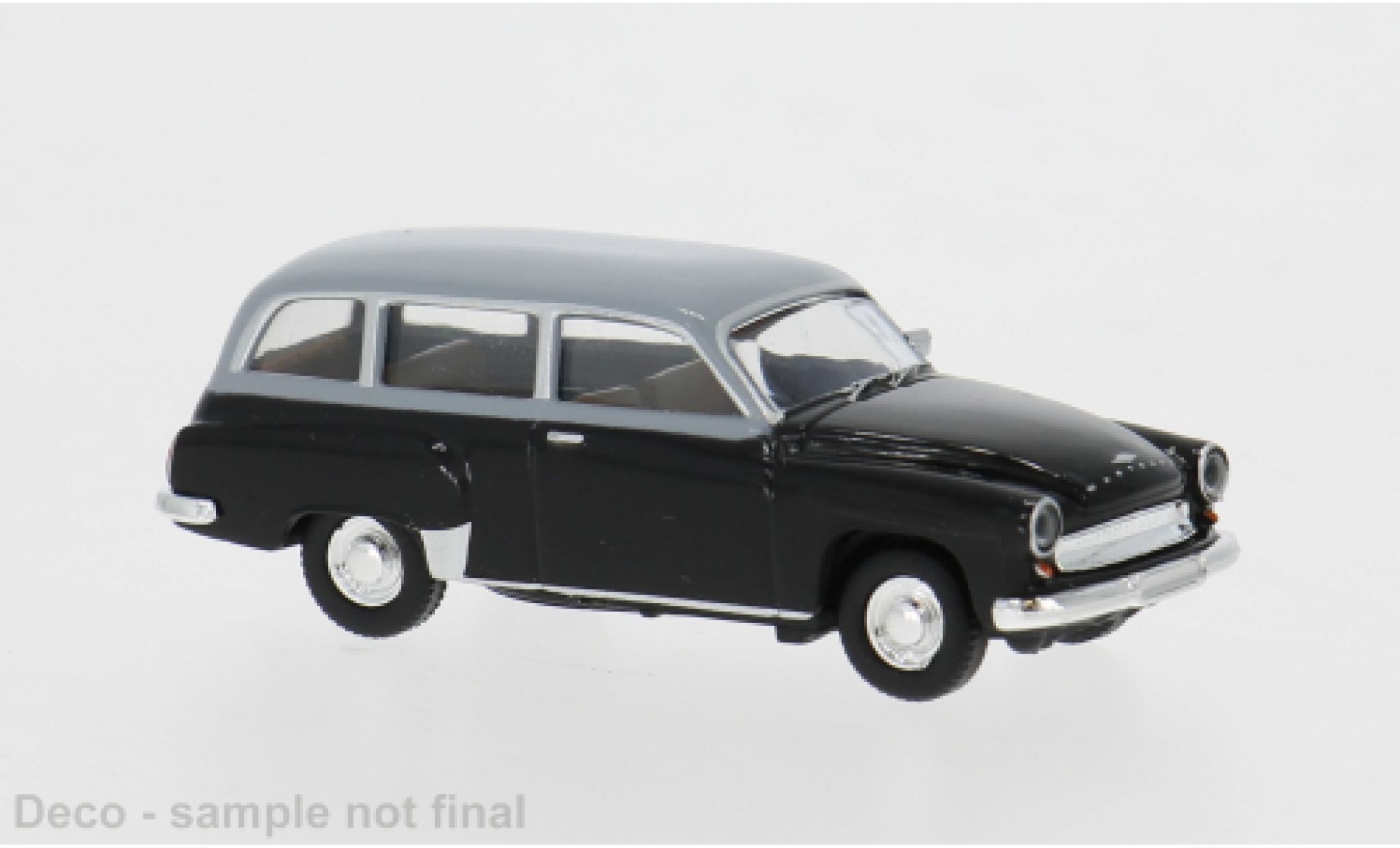 Wartburg 311 1/87 Brekina Kombi schwarz/grau 1959 1:87 modellautos