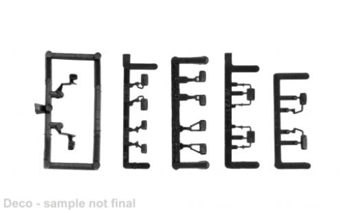 Volkswagen T4 1/87 Herpa - Spiegels&auml;tze ( MB T1 MB T2/814 MB 813) schwarz 1:87 modellautos