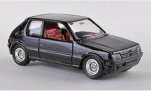Peugeot 205 GTI 1/43 Solido schwarz 1984 modellautos