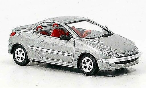 Peugeot 206 CC 1/43 Solido grau interieur rot modellautos