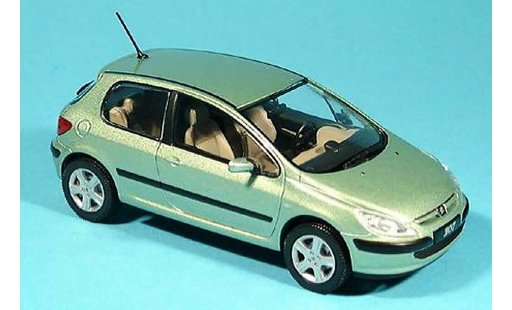 Peugeot 307 Base 1/43 Norev XT gr&Atilde;&frac14;n 3 portes modellautos