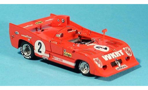 Alfa Romeo 33.3 tt12 1/43 Brumm 1975 tt 12 no. 2 merzario lafitte 1000 km monza modellautos