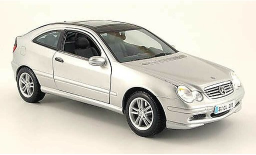 Mercedes Classe C Coupe 1/18 Maisto grau sportcoupe modellautos