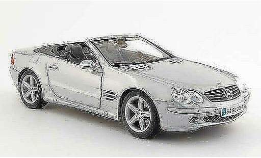 Mercedes Classe SL cabriolet 1/18 Maisto grau 2001 modellautos