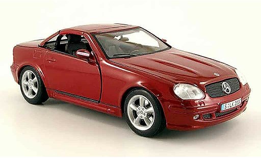 Mercedes Classe SLK Base 1/18 Maisto hardtop rot dach zu offnen modellautos