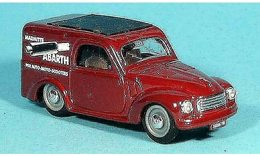 Fiat 500 Abarth 1/43 Brumm C Topolino rot Lieferwagen 1956 modellautos