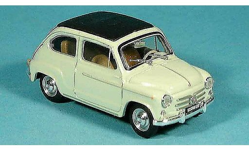 Fiat 600 D 1/43 Brumm geschlossen gr&Atilde;&frac14;n 1960 modellautos
