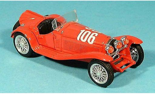 Alfa Romeo 2300 mille miglia 1/43 Brumm no.106 rot hp 142 1932 modellautos