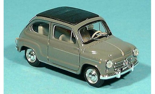 Fiat 600 D 1/43 Brumm grau 1960 modellautos