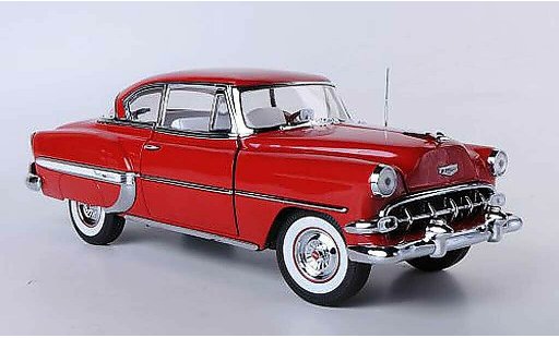 Chevrolet Bel Air Coupe 1/18 Sun Star 1954 Hardtop rot modellautos