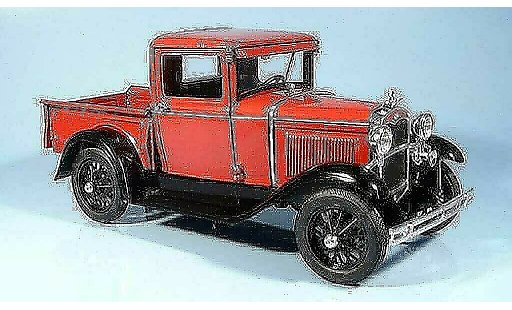 Ford Model A Pick Up 1/18 Signature rot 1931 modellautos