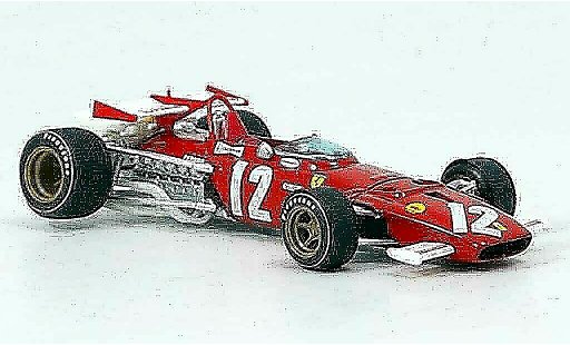 Ferrari 312 B 1/43 Brumm no.12 jacky ickx gp osterreich 1970 modellautos