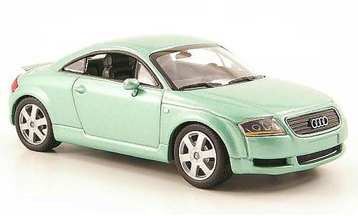 Audi TT coupe 1/43 Minichamps gr&Atilde;&frac14;n 2000 modellautos