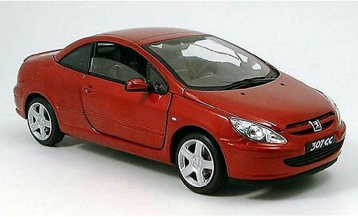 Peugeot 307 CC 1/18 Solido rot 2003 modellautos