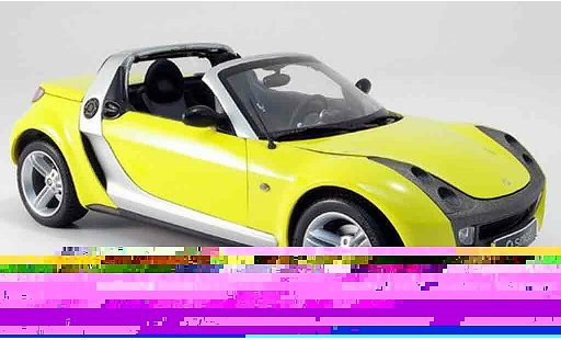 Smart Roadster Base 1/18 Kyosho gelb modellautos