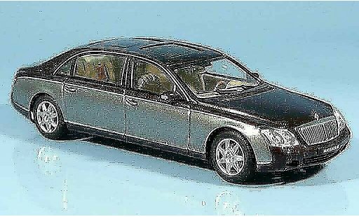 Maybach 62 LWB 1/43 Autoart grau rot modellautos
