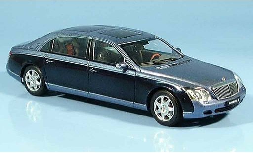Maybach 62 LWB 1/43 Autoart blau modellautos