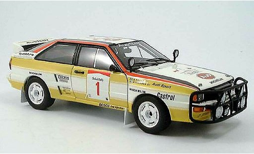 Audi Quattro rallye 1/18 Autoart no.1 h. mikkola/a. hertz safari 1984 modellautos