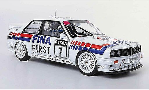 Bmw M3 dtm 1/18 Autoart DTM E30 No.7 Fina J.Cecotto -Saison 1992 modellautos