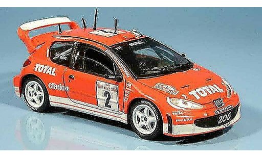 Peugeot 206 WRC 1/43 Solido reid burns no. 2 2003 modellautos