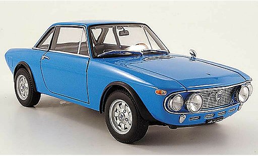 Lancia Fulvia HF 1/18 Autoart 1.6 fanalone blau modellautos