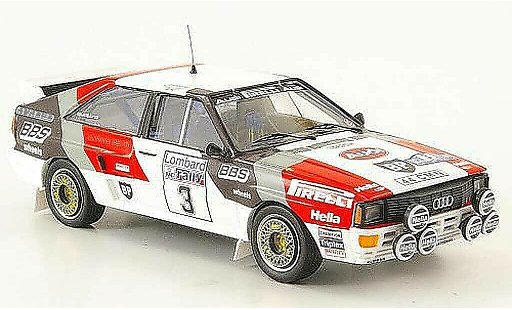 Audi Quattro coupe 1/43 Trofeu Sieger RAC Blomquist-Cederberg 1983 modellautos