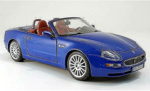 Maserati GT Spyder Base 1/18 Burago blau 2003 modellautos