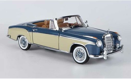 Mercedes 220 Cabriolet 1/18 Sun Star SE Cabrio blau/beige 1958 modellautos