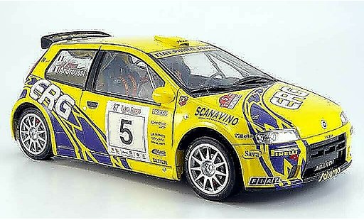 Fiat Punto Rally 1/18 Ricko rallye no.5 erg targa florio 2003 andreucci andreussi modellautos