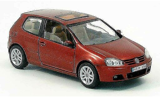 Volkswagen Golf Base 1/43 Schuco 2 turer rot 2003 modellautos