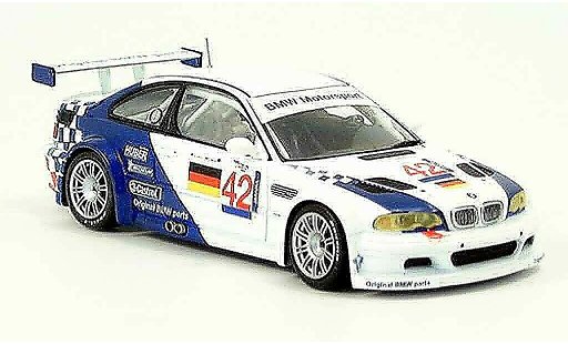 Bmw M3 course 1/43 Minichamps GTR E46 ELMS Letho Muller 2001 modellautos